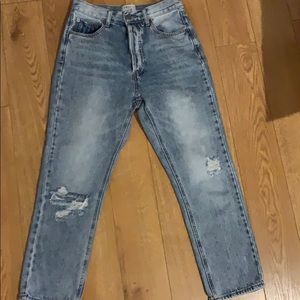 Kason Distressed High Rise Denim